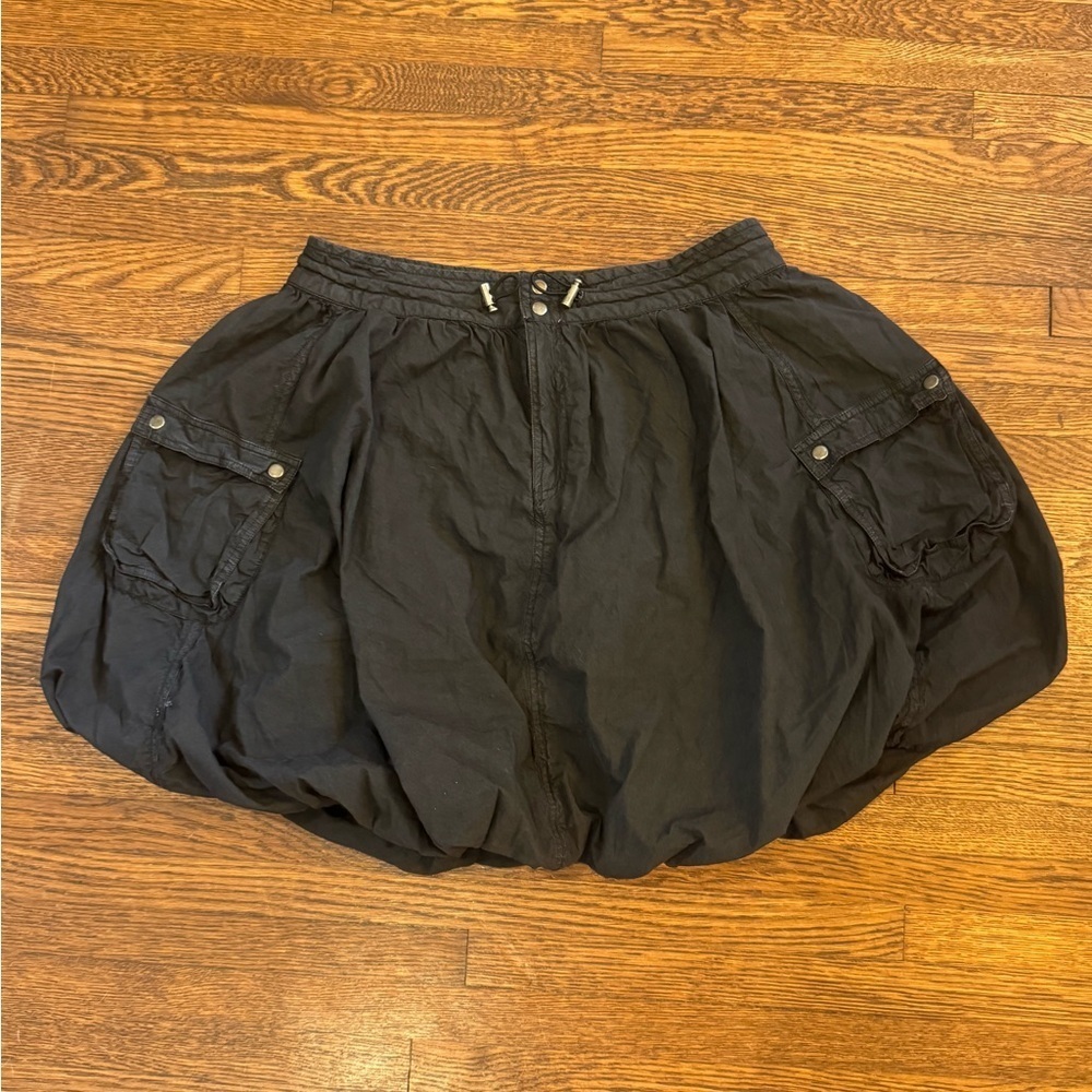 Pilcro by Anthropologie Black Bubble Mini Skirt with Pocket Size 8 Medium - Picture 2 of 8